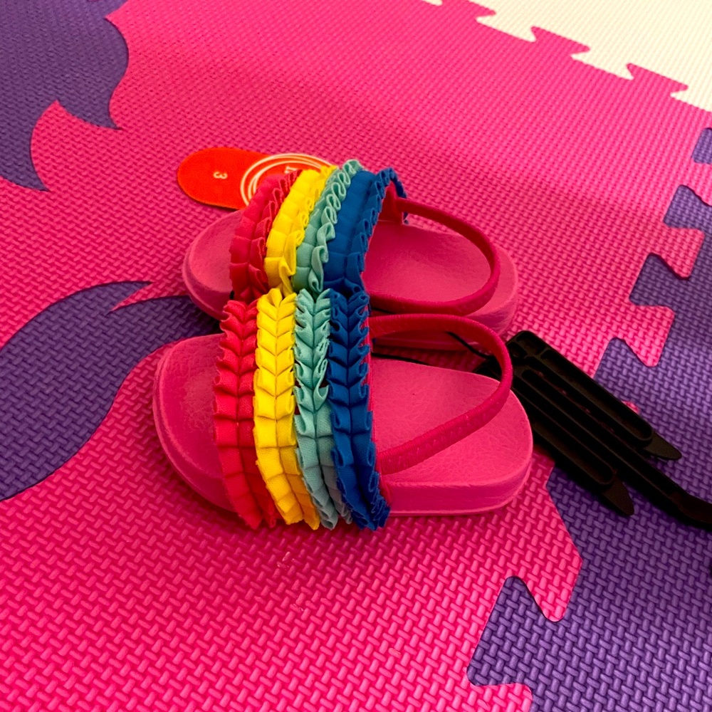 Baby girl slides